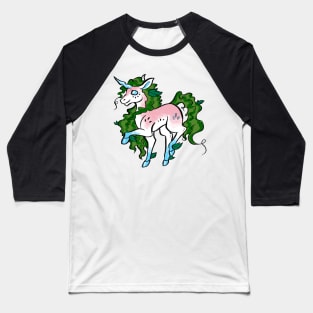 Trans Watermelon Unicorn Baseball T-Shirt